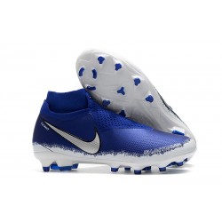 Nike Phantom Vision Elite DF FG Fotbollsskor för Män - Blå Silver