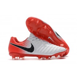 Nike Tiempo Legend 7 Elite FG Fotbollsskor för Herrar - Vit Röd