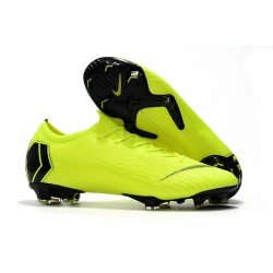 Nike Fotbollsskor för Herrar Mercurial Vapor 12 Elite FG - Volt Svart