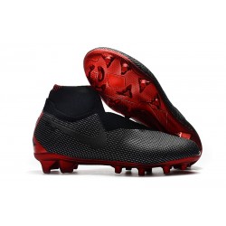 Nike Phantom VSN Elite DF FG Fotbollsskor Jordan x PSG Svart Röd