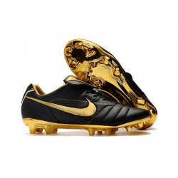 Nike Tiempo Legend 7 R10 Elite FG Fotbollsskor för Herrar - Svart Guld