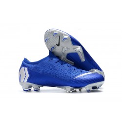 Nike Fotbollsskor för Herrar Mercurial Vapor 12 Elite FG - Blå Silver