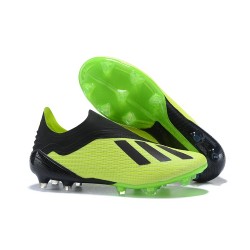 adidas X 18+ FG Fotbollsskor för Herrar - Grön Svart