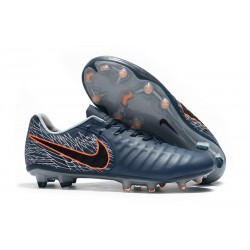 Nike Tiempo Legend 7 Elite FG Fotbollsskor för Herrar - Cyan Svart Orange