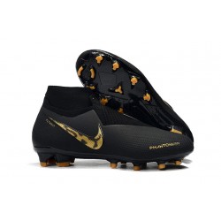 Nike Phantom VSN Elite DF FG Fotbollsskor för Herrar - Svart Guld