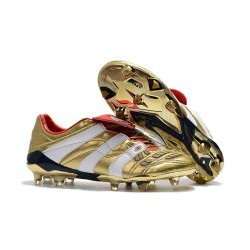 adidas Predator Accelerator Electricity FG - Guld Vit Röd