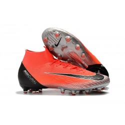 NIKE HERR MERCURIAL SUPERFLY 6 ELITE AG PRO - Röd Svart Silver