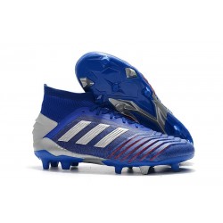 adidas Predator 19.1 FG Fotbollsskor - Blå Silver