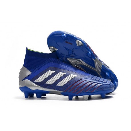 adidas Predator 19+ FG Skor Herr - Blå Silver