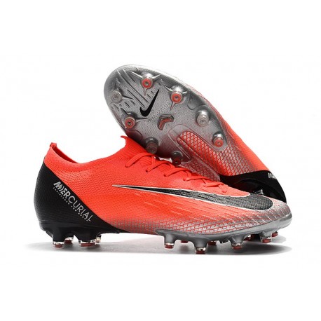 Nike Mercurial Vapor XII Elite AG-Pro Röd Silver Svart