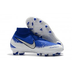 Nike Phantom VSN Elite DF FG Fotbollsskor för Herrar - Blå Vit