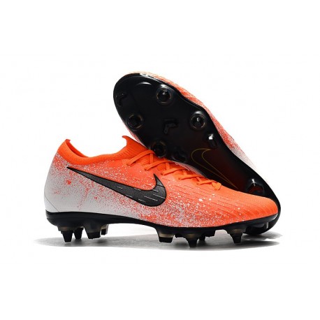 Nike Mercurial Vapor 12 Elite SG-Pro AC Orange Svart Vit