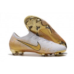 Nike Mercurial Vapor XII Elite FG Fotbollsskor för Män Vit Guld