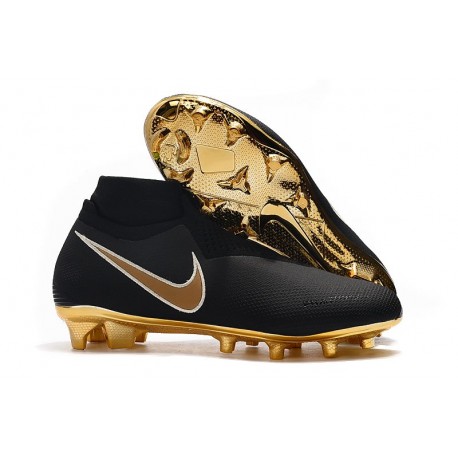 Nike Phantom VSN Elite DF FG Fotbollsskor för Herrar - Svart Guld