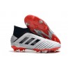 adidas Predator 19+ FG Skor Herr - Silver Svart Röd