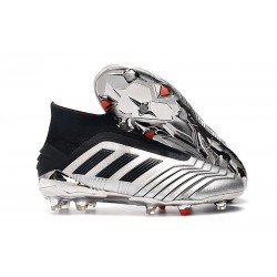 adidas Predator 19+ FG Skor Herr - Silver Svart