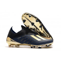 adidas X 19+ FG Fotbollsskor - Svart Blå Guld