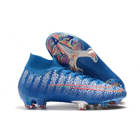 Ronaldo Fotbollsskor Nike Mercurial Superfly 7 Elite FG - Blå Röd