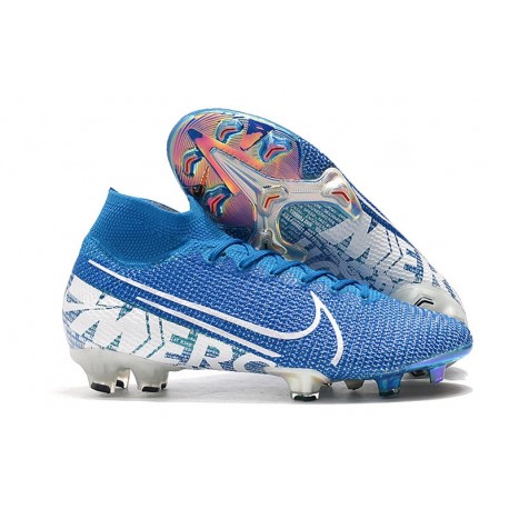 Fotbollsskor Nike Mercurial Superfly 7 Elite FG - New Lights Blå