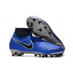 Nike Phantom Vision Elite DF FG Fotbollsskor för Män - Blå Silver