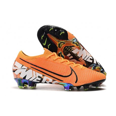 Nike Mercurial Vapor 13 Elite FG Fotbollsskor för Män - Orange Vit