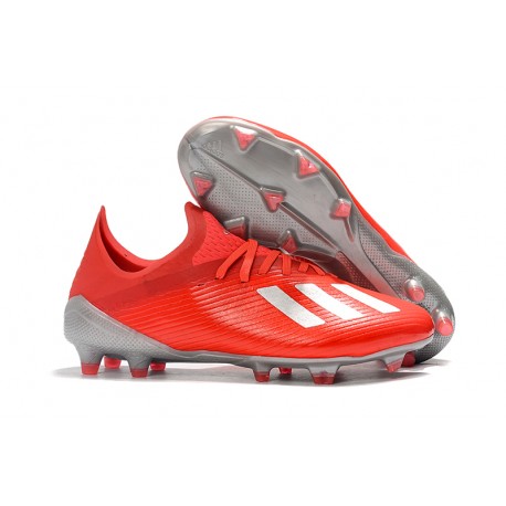 adidas X 19.1 FG Fotbollsskor för Herrar Röd Silver