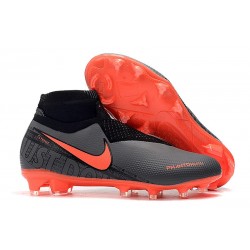 Nike Phantom VSN Elite DF FG Fotbollsskor för Herrar - Svart Röd