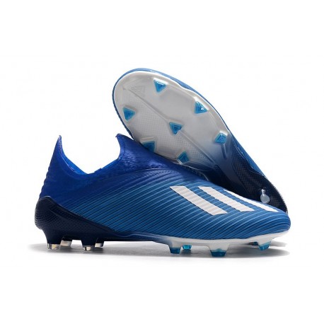 adidas X 19+ FG Fotbollsskor - Blå Vit