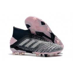 adidas Predator 19+ FG Fotbollsskor för Män - Svart Grå Rosa