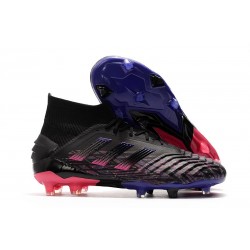 adidas Predator 19+ FG Fotbollsskor för Män - Svart Blå Rosa