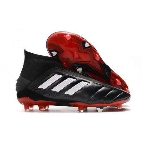 Fotbollsskor för Män adidas Predator Mania 19+FG ADV Svart Vit Röd