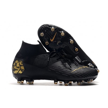 Fotbollsskon Nike Mercurial Superfly 7 Elite AG-PRO Svart Guld