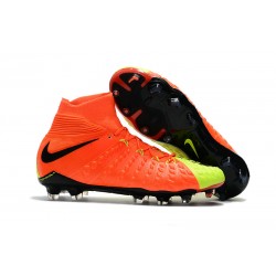 Nike Fotbollsskor Phantom Hypervenom 3 Elite DF FG - Orange Gul