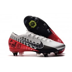 Nike Mercurial Vapor 13 Elite SG-PRO Anti-Clog Neymar Silver Röd Svart