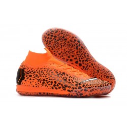 Nike Fotbollsskor Mercurial SuperflyX 6 Elite IC Herr - Orange Svart