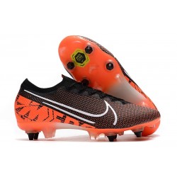 Nike Mercurial Vapor 13 Elite SG-PRO Anti-Clog Svart Orange Vit