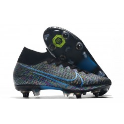 Nike Mercurial Superfly 7 Elite SG-PRO Anti-Clog Svart Blå