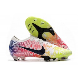 Nike Mercurial Vapor 13 Elite FG ACC Neymar Vit Grön Rosa Blå