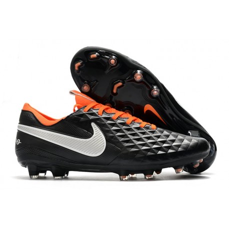 Fotbollskor Nike Tiempo Legend 8 Elite FG -Svart Vit Orange