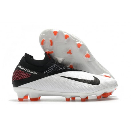 Fotbollsskor Nike Phantom Vision 2 Elite Dynamic Fit FG -Vit Svart