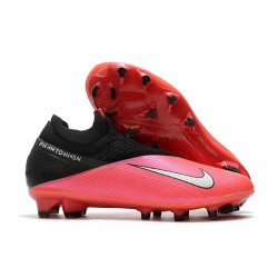 Nike Phantom Vision 2 Elite Dynamic Fit FG -Röd Silver Svart