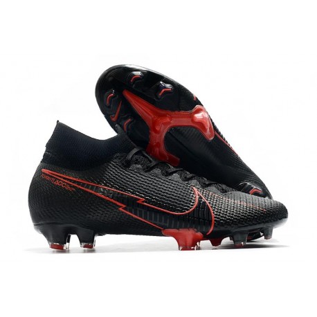 Nike Skor Mercurial Superfly 7 Elite DF FG -Svart Röd