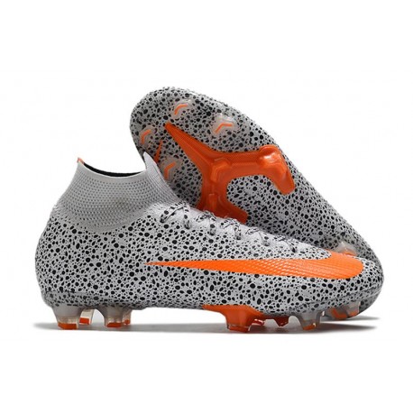 Nike Skor Mercurial Superfly 7 CR7 Elite DF FG -Svart Vit Orange