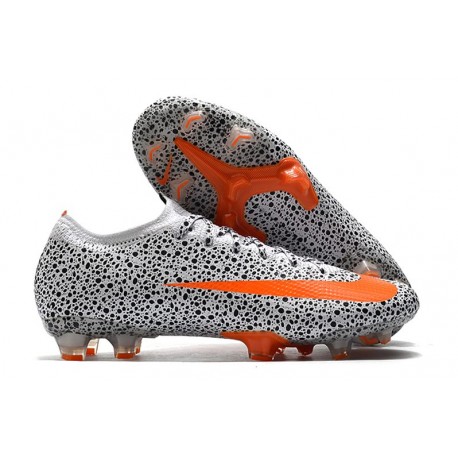 Nike Mercurial Vapor 13 Elite FG ACC CR7 Safari - Vit/Orange/Svart