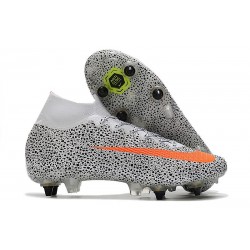 Nike Mercurial Superfly VII Elite SG-PRO CR7 Safari-Vit Orange Svart