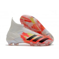 Fotbollsskor Adidas Predator 20+ Mutator FG Uniforia - Vit Svart Röd