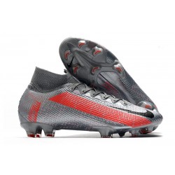 Nike Mercurial Superfly 7 Elite DF FG Neighbourhood - Silver Svart Grå