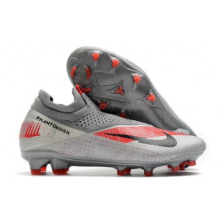 Nike Phantom Vision 2 Elite DF FG Neighbourhood - Silver Svart Grå