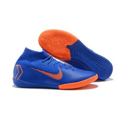 Nike Fotbollsskor Mercurial SuperflyX 6 Elite IC Herr - Blå Orange