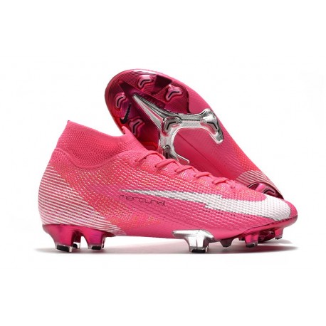 Nike Mercurial Superfly VII Elite FG ACC Mbappé Rosa - Rosa Vit Svart